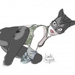 catwoman dessin - Droits d'auteur : Camille Skrzynski