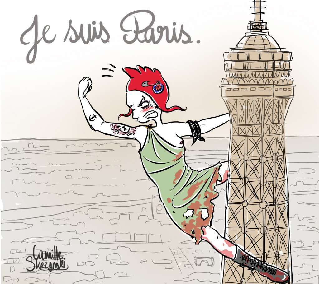 Marianne Punk Je suis Paris - Droits d'auteur: Camille Skrzynski